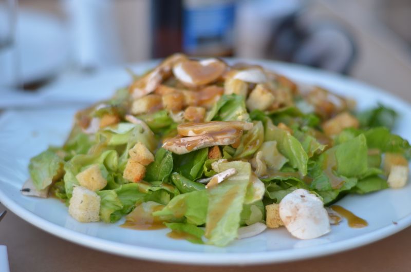 Classic Caesar Salad with house-made dressing and croutons